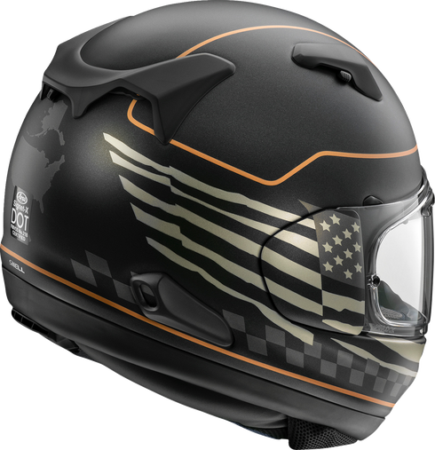 ARAI HELMETS Signet-X Helmet - US Flag - Black Frost - Large 0101-18520