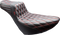 LE PERA Tailwhip Daddy Long Legs Seat - Black - Double Diamond - Red Stitch - FL/FX '18-'25 LYR-580DLDD-R01