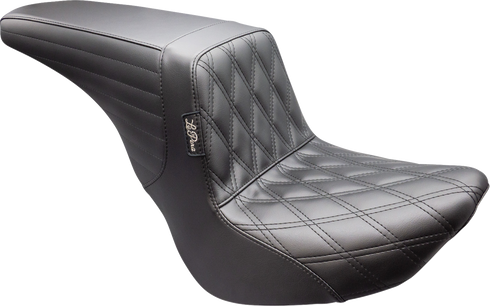 LE PERA Kickflip Up Front Seat - Double Diamond - Black - FL/FX '18-'25 LYU-590DD