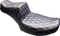 LE PERA Tailwhip Daddy Long Legs Seat - Black - Purple Double Diamond Stitch - FLT/FLH '24-'25 LV-587DLDD-P01