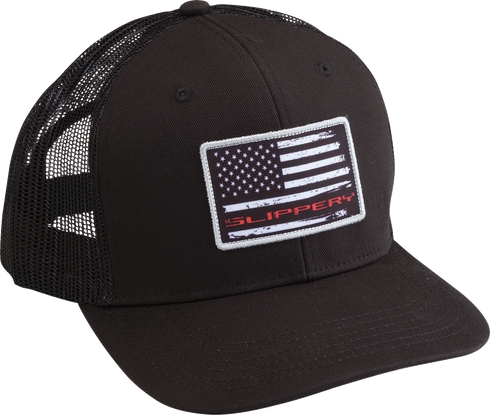 SLIPPERY Flag Hat - Black 2501-4500
