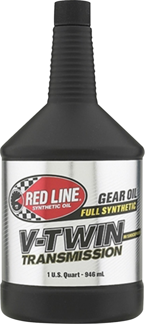 RED LINE SYNTHETIC OIL V-Twin Transmission Oil with Shockproof - 1 US quart 42804
