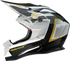 MOOSE OFFROAD MR3 Helmet - F.A.F. - White/Black/Gold - Medium 0110-8929