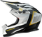 MOOSE OFFROAD MR3 Helmet - F.A.F. - White/Black/Gold - Large 0110-8930