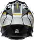 MOOSE OFFROAD MR3 Helmet - F.A.F. - White/Black/Gold - Small 0110-8928