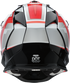 MOOSE OFFROAD MR3 Helmet - F.A.F. - White/Black/Red - Small 0110-8933
