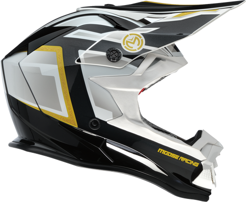 MOOSE OFFROAD MR3 Helmet - F.A.F. - White/Black/Gold - XL 0110-8931