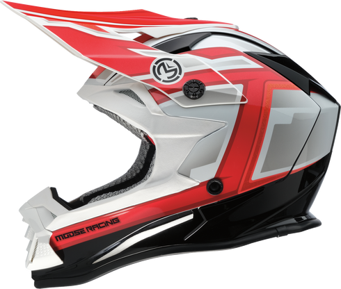 MOOSE OFFROAD MR3 Helmet - F.A.F. - White/Black/Red - 2XL 0110-8937