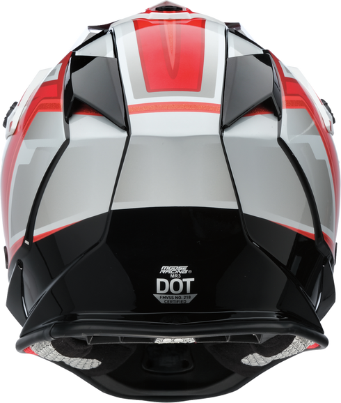 MOOSE OFFROAD MR3 Helmet - F.A.F. - White/Black/Red - XL 0110-8939