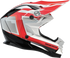 MOOSE OFFROAD MR3 Helmet - F.A.F. - White/Black/Red - Large 0110-8935