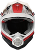 MOOSE OFFROAD MR3 Helmet - F.A.F. - White/Black/Red - Large 0110-8935