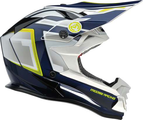 MOOSE OFFROAD MR3 Helmet - F.A.F. - White/Navy/Green - XL 0110-8946
