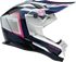MOOSE OFFROAD MR3 Helmet - F.A.F. - White/Navy/Pink - Medium 0110-8949