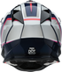 MOOSE OFFROAD MR3 Helmet - F.A.F. - White/Navy/Pink - Small 0110-8948