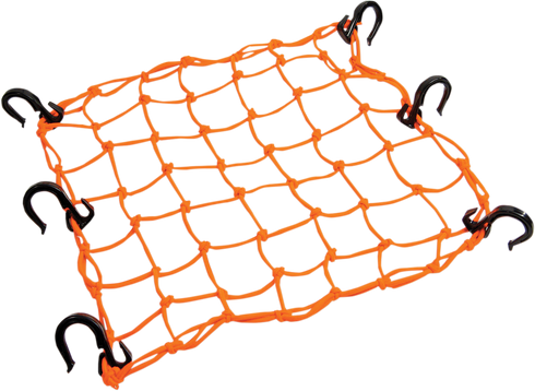 POWERTYE MFG. Adjustable Cargo Net - Orange 50159