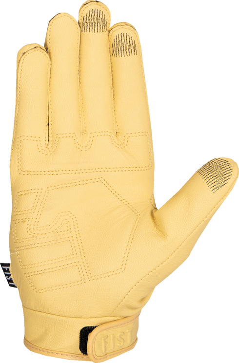 FIST HANDWEAR Road Warrior Leather Gloves - Yellow - 2XL F-GRW-01324-2XL