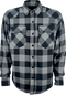 GERBING HEATED CLOTHING 7 V Battery Heated Flannel Shirt - Gray/Black - 2XL GER7VFS-BG-XXL