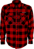 GERBING HEATED CLOTHING 7 V Battery Heated Flannel Shirt - Red/Black - 2XL GER7VFS-RB-XXL