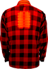 GERBING HEATED CLOTHING 7 V Battery Heated Flannel Shirt - Red/Black - 3XL GER7VFS-RB-3XL