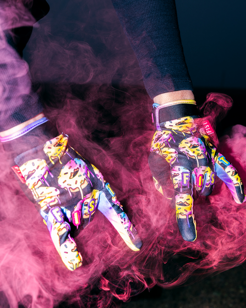 FIST HANDWEAR Strapped Caroline Buchanan Red Label Sprinkle Fades Gloves - XS F-GS-01520-XS