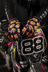 FIST HANDWEAR Strapped Caroline Buchanan Red Label Sprinkle Fades Gloves - XL F-GS-01520-XL