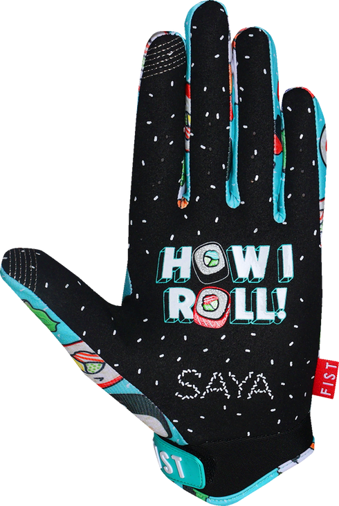 FIST HANDWEAR Strapped Saya Sakakibara Red Label Sushi Power Gloves - 2XS F-GS-01123-XXS
