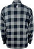 GERBING HEATED CLOTHING 7 V Battery Heated Flannel Shirt - Gray/Black - Small GER7VFS-BG-S