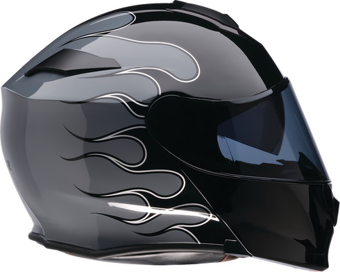 Z1R Solaris 2.0 Modular Helmet - Flame - Black/Gray - Small 0100-2653