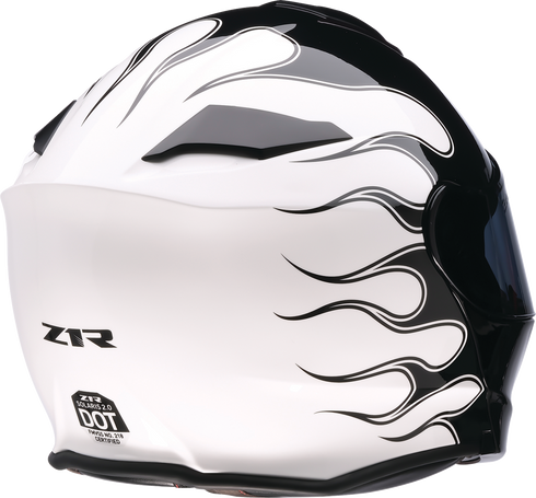 Z1R Solaris 2.0 Modular Helmet - Flame - Black/White - 2XL 0100-2663