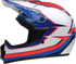 Z1R Child Dirt Maxx Helmet - Vortex - Red/White/Blue - S/M 0111-1748