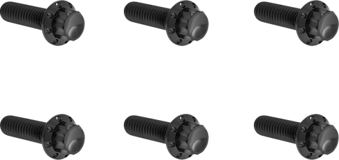 ARLEN NESS Bolt Kit - Transmission Top Cover - 12-Point - Titanium - Black 300-948