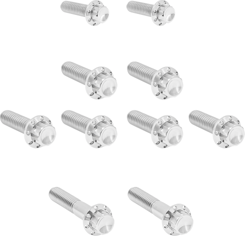 ARLEN NESS Bolt Kit - Transmission Side Cover/Trap Door - 12-Point - Titanium - Polished 300-983