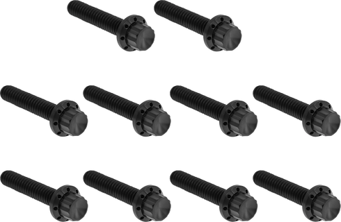 ARLEN NESS Bolt Kit - Cam Cover/Point Cover - Titanium - 12-Point - Black 300-987