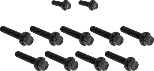 ARLEN NESS Bolt Kit - Cam Cover/Point Cover - Titanium - 12-Point - Black 300-933