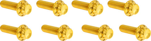 ARLEN NESS Bolt Kit - Lifter Block - 12-Point - Titanium - Gold 300-937