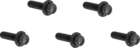 ARLEN NESS Bolt Kit - Derby Cover - 12-Point - Titanium - Black 300-939
