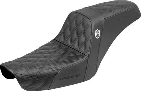 SADDLEMEN Step-Up Seat - Gripper - Black - Dyna '96-'03 SC89604D0