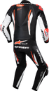 ALPINESTARS GP Tech v5 1-Piece Leather Suit - Black/White/Red Fluo - US 44 / EU 54 3150226-1231-54
