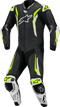 ALPINESTARS GP Tech v5 1-Piece Leather Suit - Black/White/Yellow Fluo - US 44 / EU 54 3150226-125-54