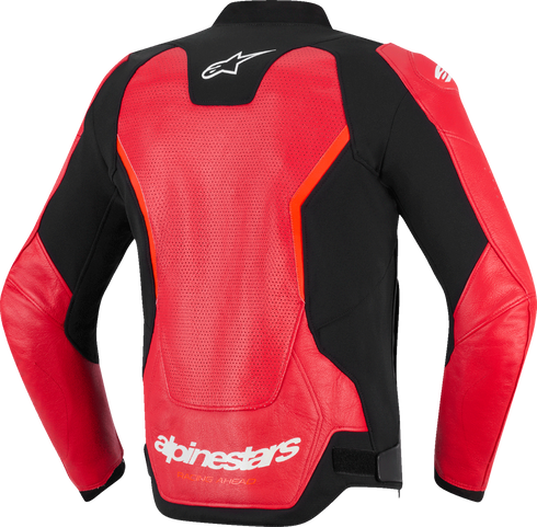 ALPINESTARS GP Force v2 Airflow Leather Jacket - Red/Red Fluo - US 46 / EU 56 3100326-3155-56