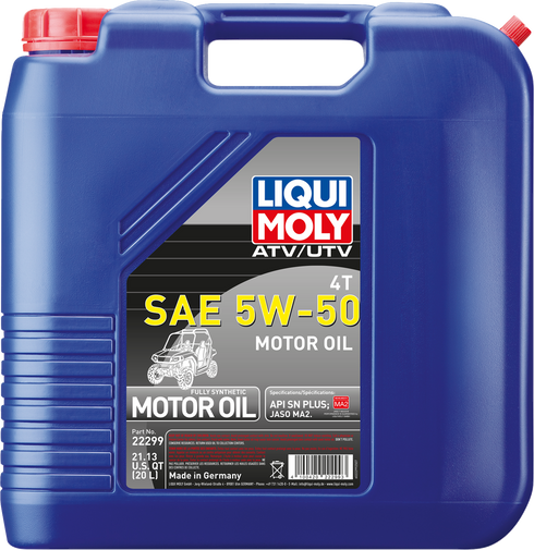 LIQUI MOLY ATV/UTV 4T Engine Oil - 5W-50 - 20 liter 22299