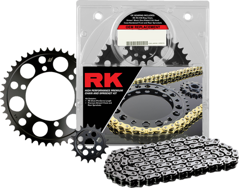 RK Chain and Sprocket Kit - Black/Natural - Kawasaki EX500 Ninja 2052-900EX