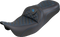 SADDLEMEN RoadSofa™ Tri Gripper Seat - Standard Reach - Blue Stitch - w/o Backrest - FLH/FLT '08-'25 808-07B-21001