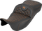 SADDLEMEN RoadSofa™ Tri Gripper Seat - Extended Reach - Orange Stitch - w/o Backrest - FLH/FLT '08-'25 808-07B-21103