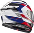 SCORPION EXO Exo Eclipse Full Face Helmet Lunar White/Red/Blue Lg - 75-2426L
