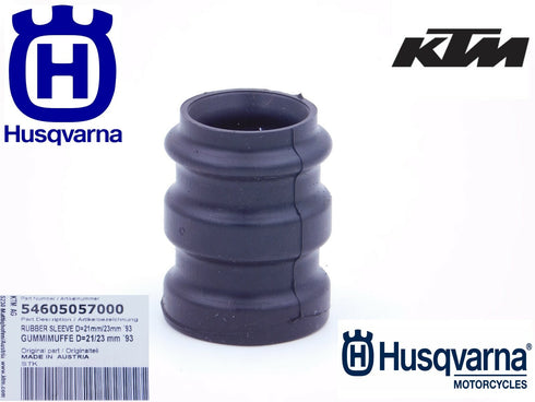 KTM HUSQVARNA RUBBER EXHAUST SLEEVE D21/23MM 54605057000 GENUINE OEM