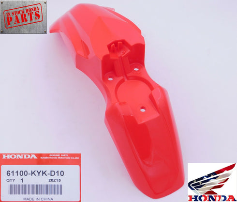 HONDA FRONT FENDER 2019-2023 CRF110F GENUINE OEM 61100-KYK-D10 NEW