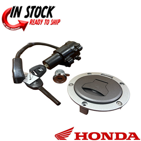 HONDA IGNTION SWITCH LOCK SET 2 KEYS FUEL CAP 2016-2024 CB500F/FA CBR500R OEM