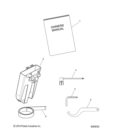 POLARIS VICTORY INDIAN SPANNER WRENCH BLACK GENUINE OEM NEW 2871095-329