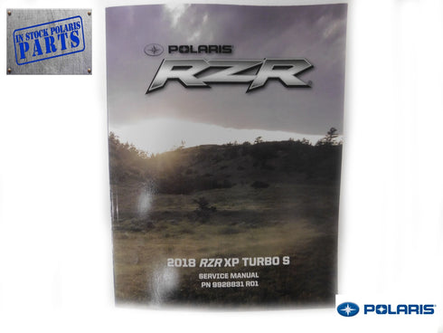 2018 Polaris RZR Turbo S Service OEM Genuine Repair Manual Book